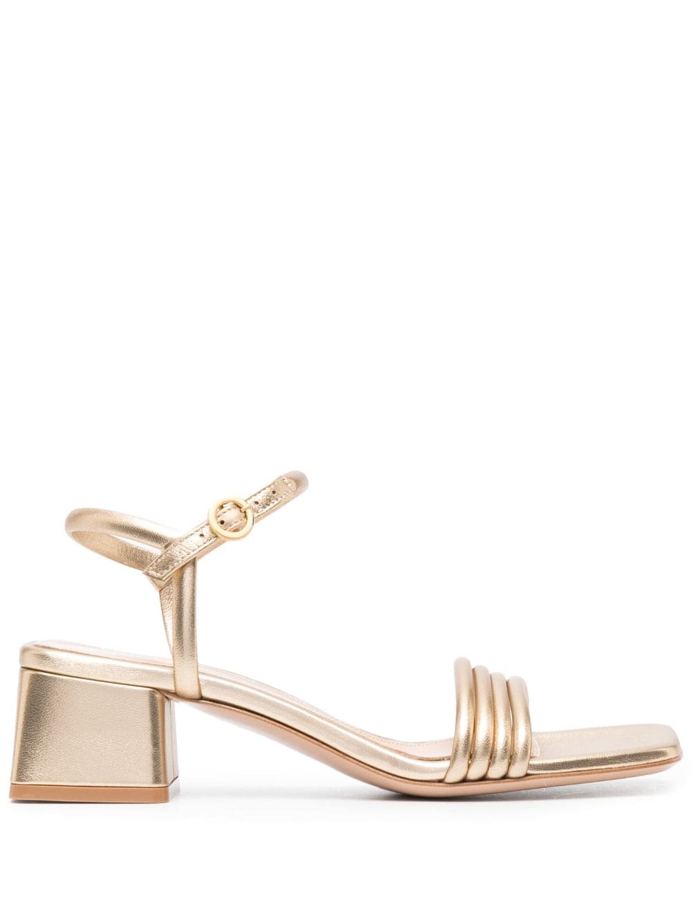 Gianvito Rossi square-toe 50mm Metallic Sandals - Farfetch