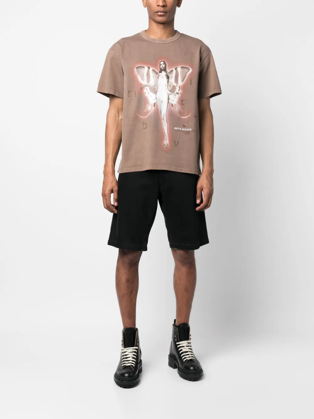 MISBHV T-shirt met print - Bruin