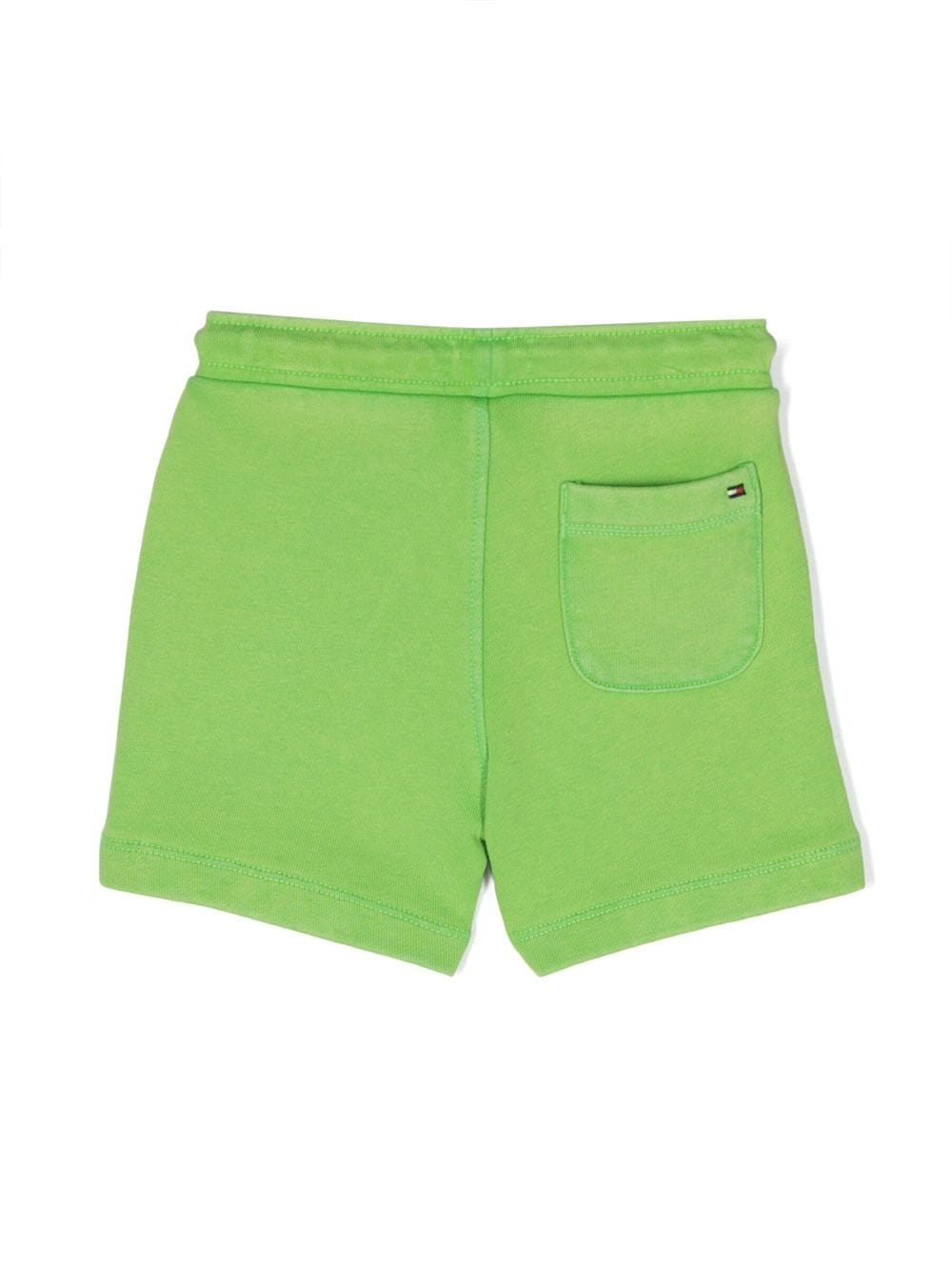 Shop Tommy Hilfiger Junior Embroidered-logo Track Shorts In Green