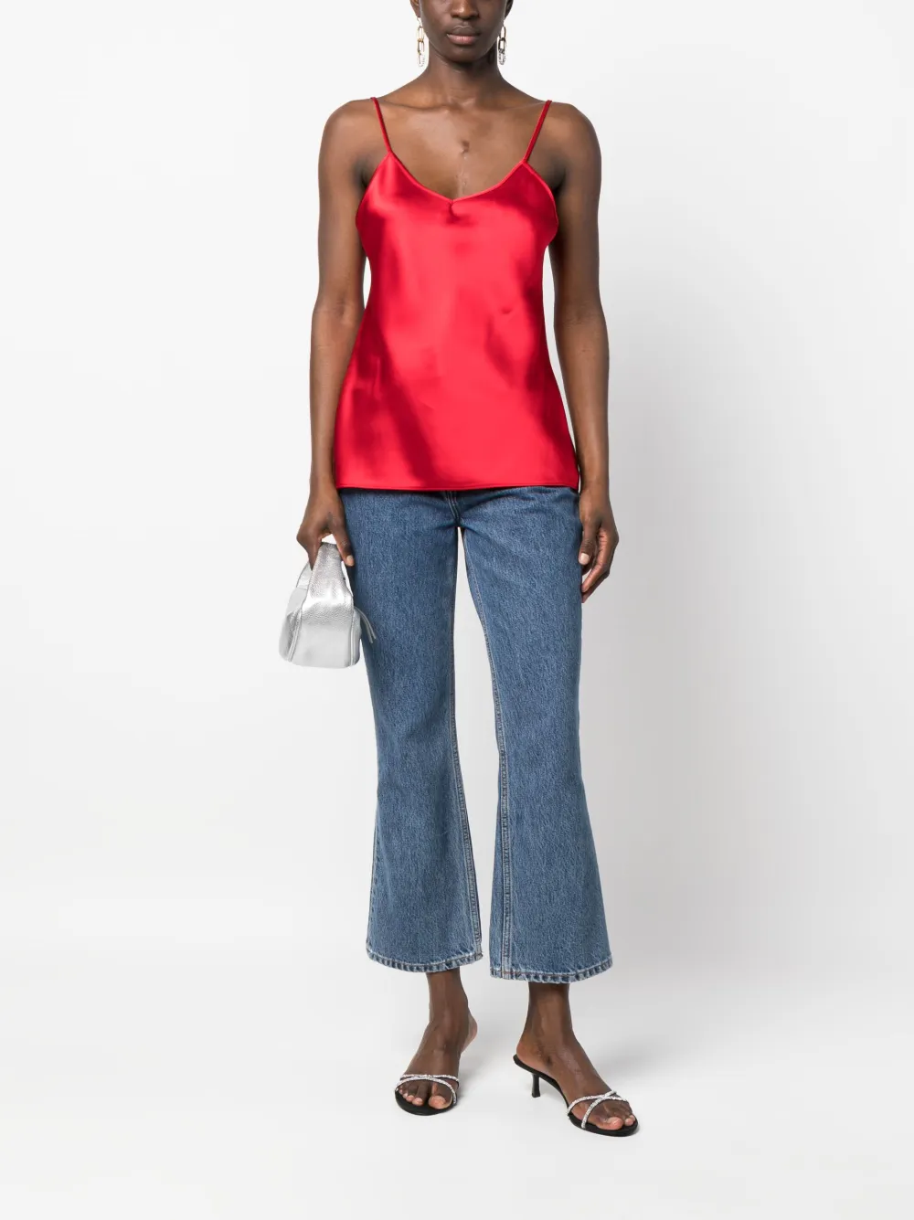 Nº21 Satijnen tanktop - Rood