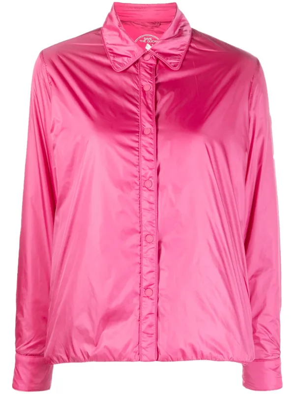 ジャケット SAVE THE DUCK Fucsia Anaya Jacket in Nylon Woman Save The Duck Anaya Shirt Jacket | Pink | FARFETCH