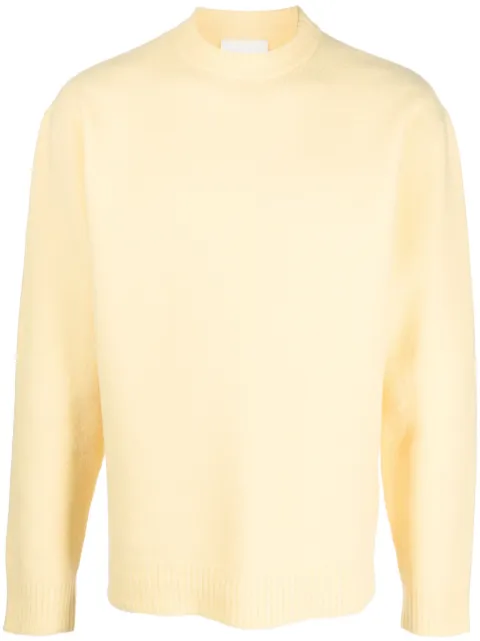 Jil Sander ribbed-trim wool jumper 