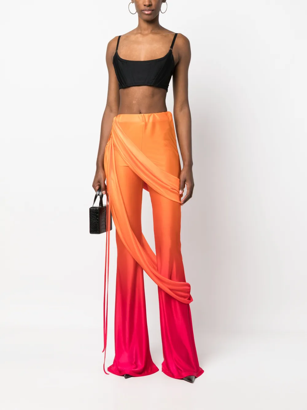ANDREĀDAMO High waist broek - Oranje