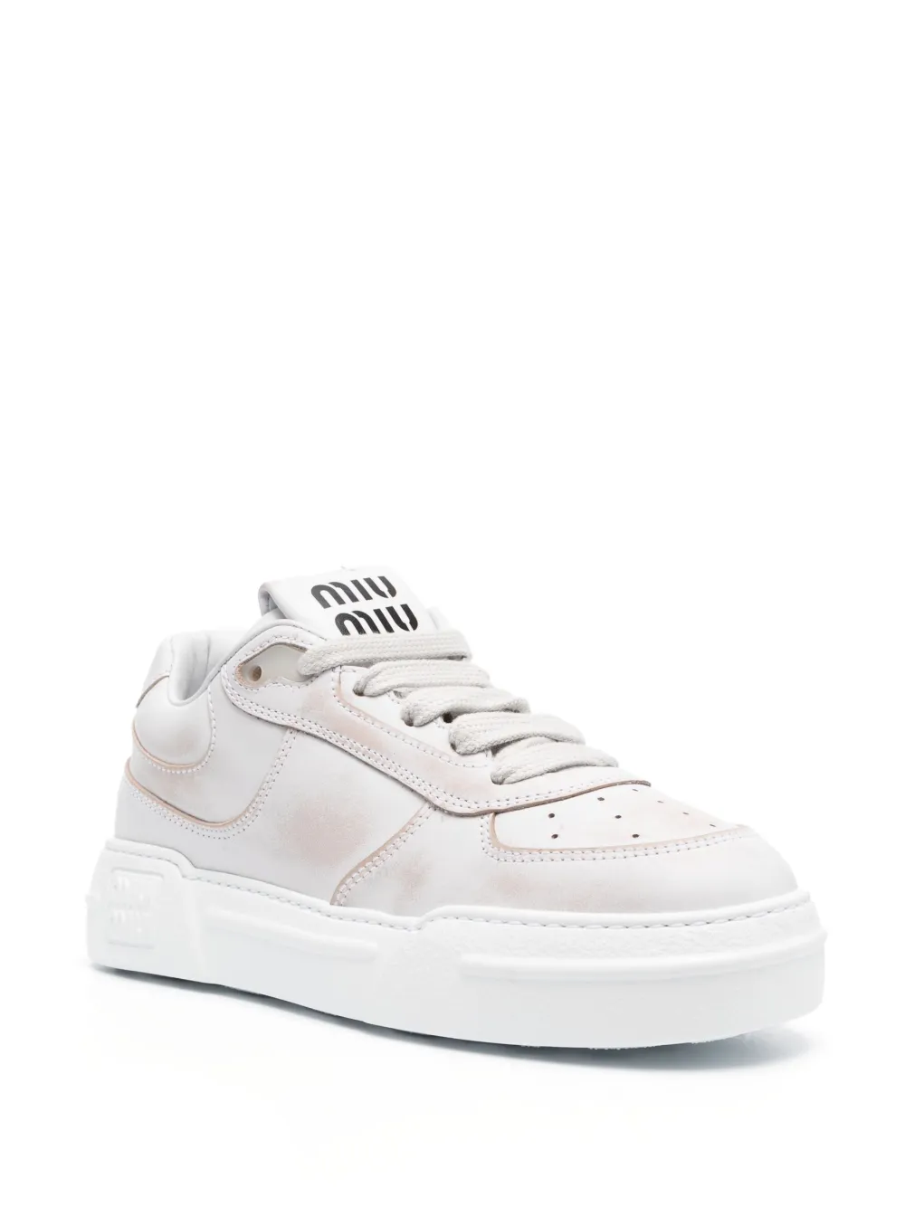 Miu Miu Leren sneakers - Wit