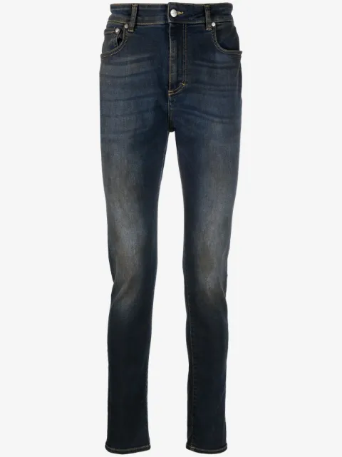 Represent faded-effect skinny jeans