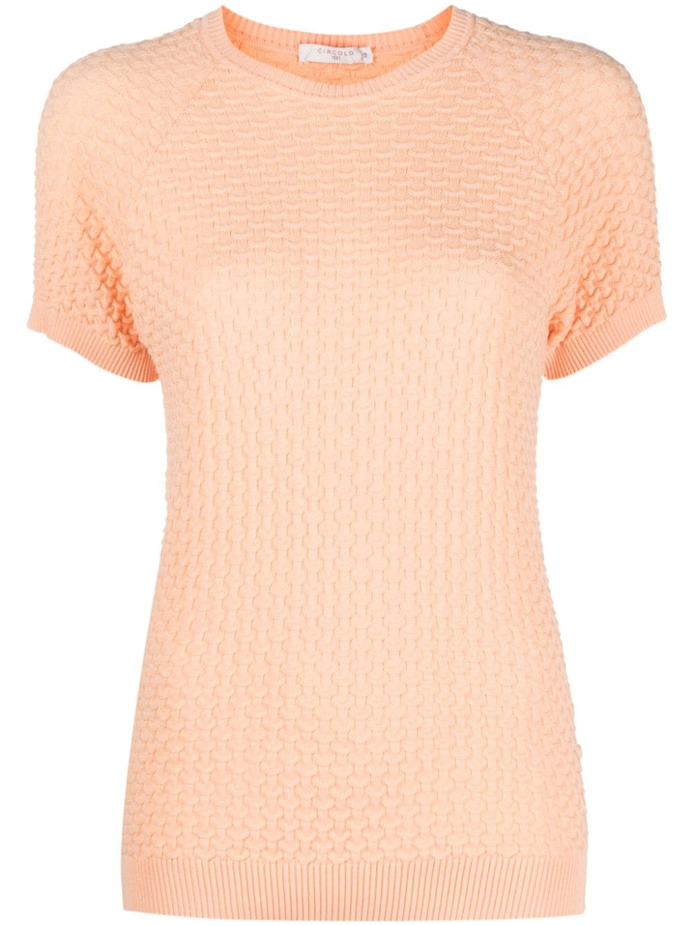 Circolo 1901 Short-sleeve Cotton T-shirt In Orange