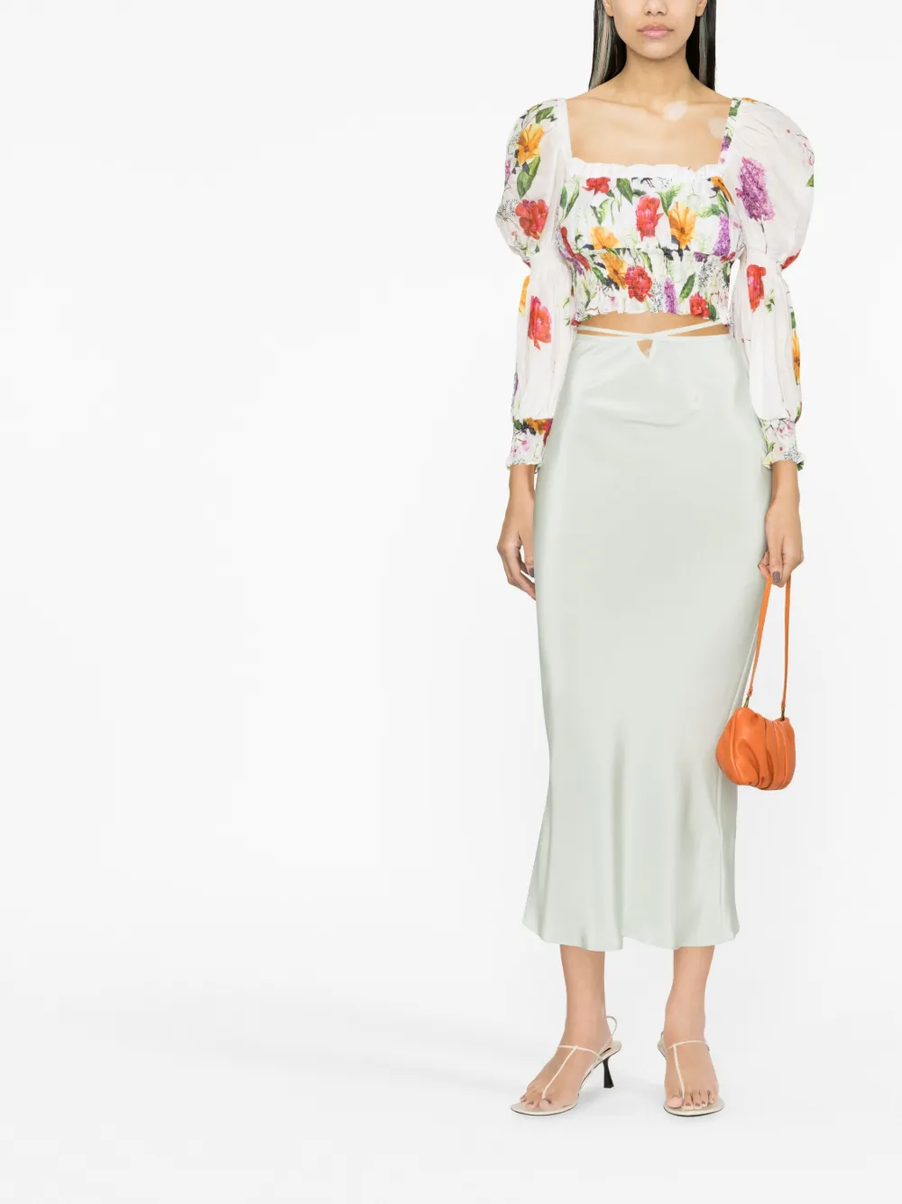 Charo Ruiz Ibiza Blouse met bloemenprint - Wit