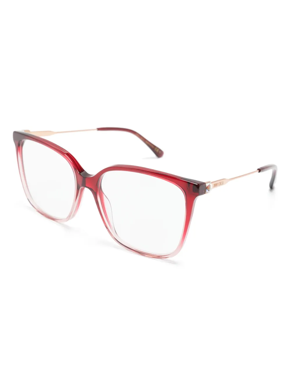 Jimmy Choo Eyewear Bril met vierkant montuur - Rood