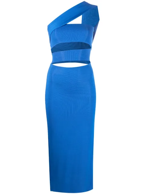 Lama Jouni vestido midi tejido con aberturas