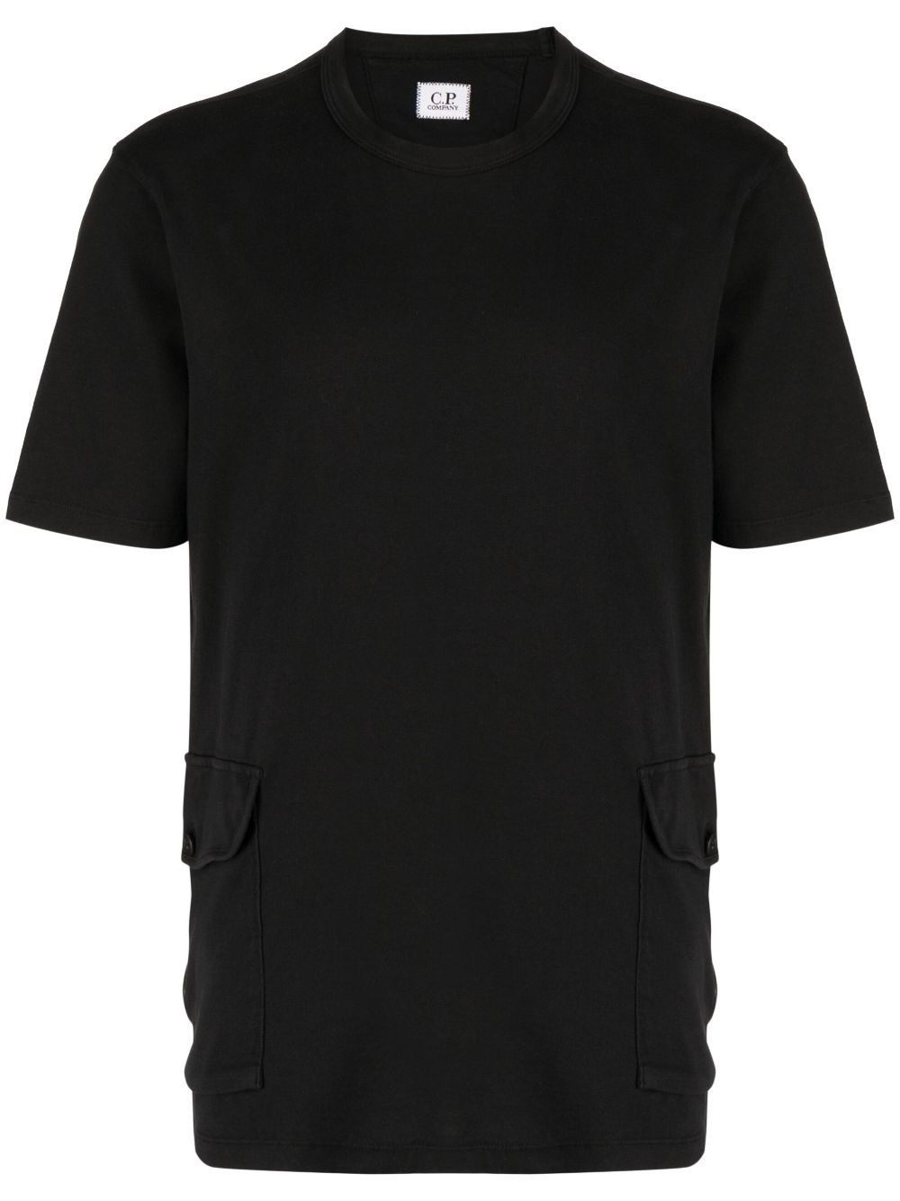 C.p. Company Side-pocket Cotton T-shirt In Black