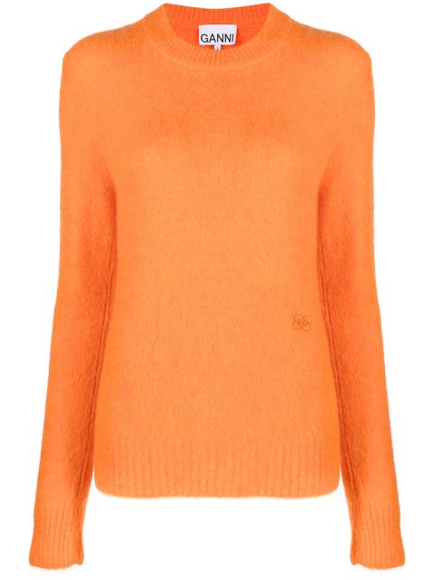 GANNI long-sleeved knitted jumper Women