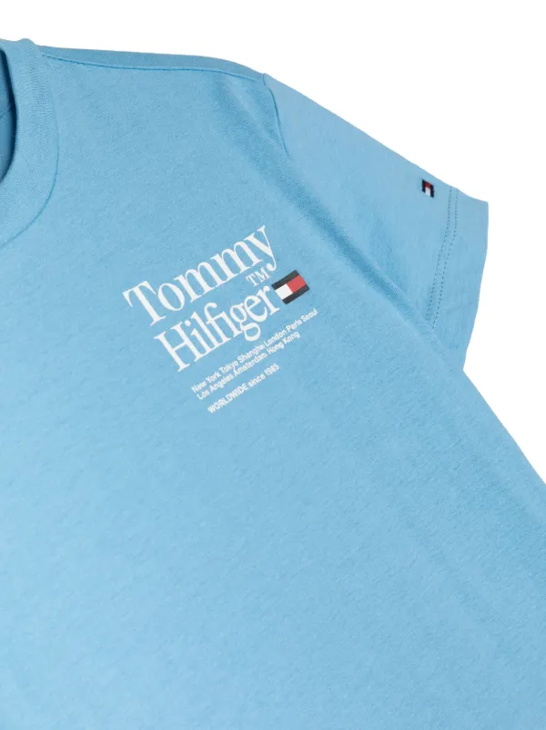 Tommy Hilfiger logo-print Short Sleeved T-shirt - Farfetch