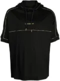 Emporio Armani logo-print hooded T-shirt - Black