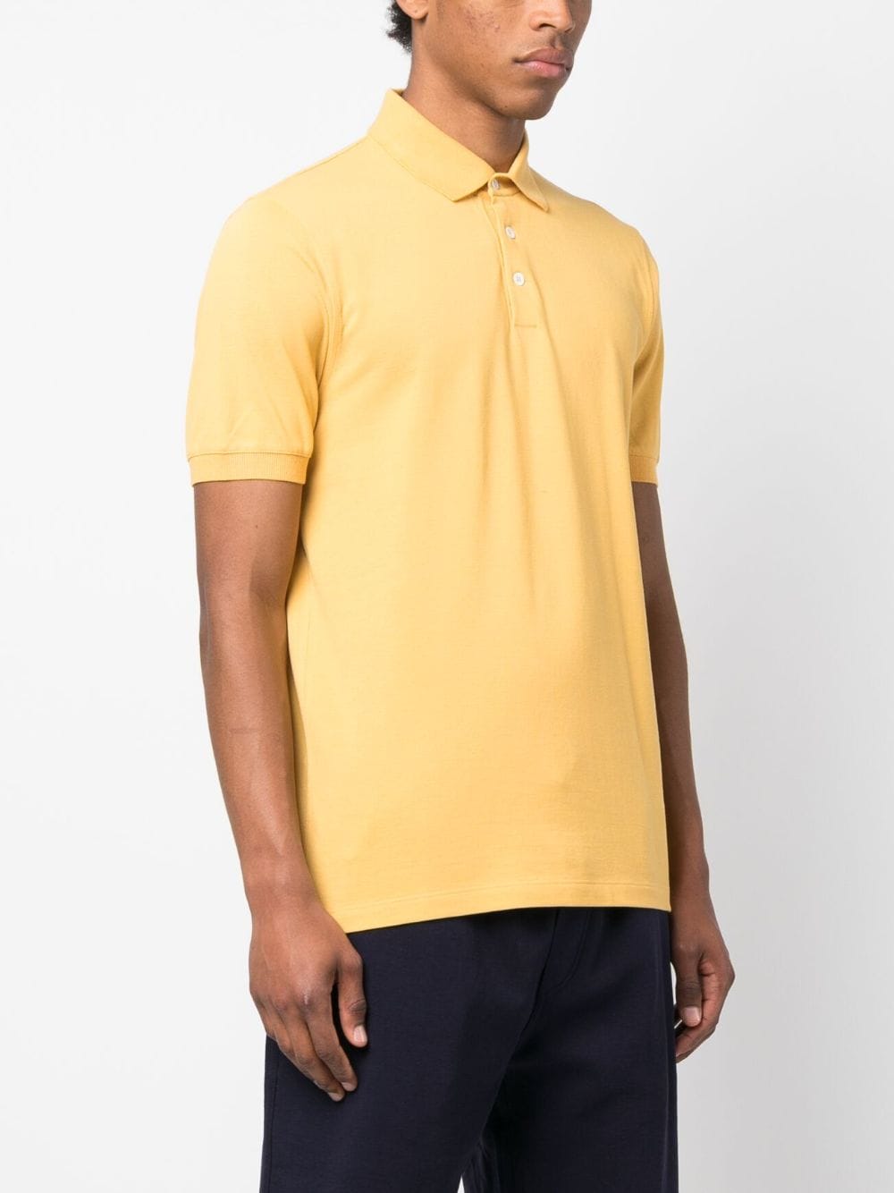 Shop Brunello Cucinelli Cotton Polo Shirt In Yellow