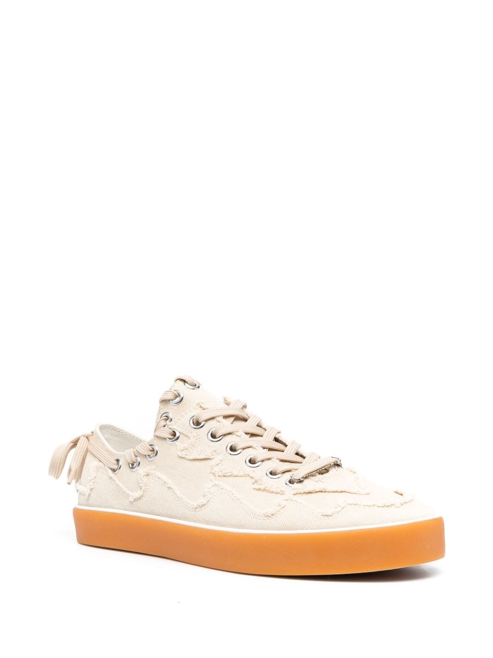 Shop Bluemarble Kelly Frayed Detailed Sneakers In Neutrals