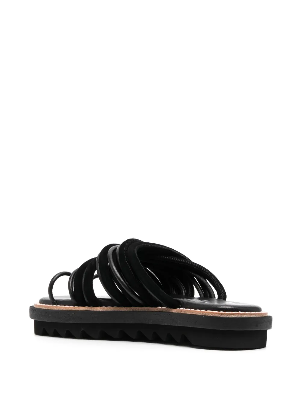 Sacai multi-strap Design Leather Slides - Farfetch