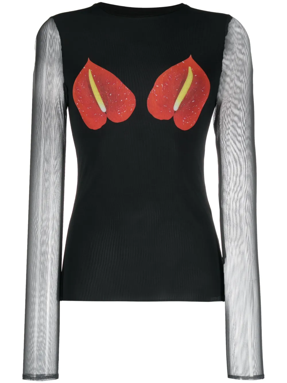 LOEWE Anthurium Langarmshirt - Schwarz