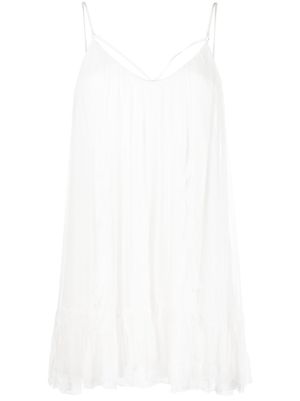 White silk short on sale dress