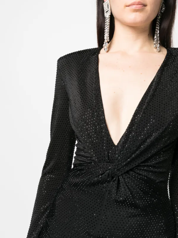 NISSA crystal-embellished Mini Dress | Black | FARFETCH BN NISSA crystal-embellished Mini Dress | Black | FARFETCH BN