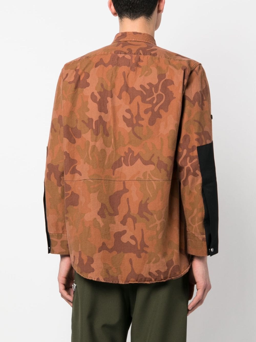 Shop Oamc Camouflage-pattern Shirt In Orange