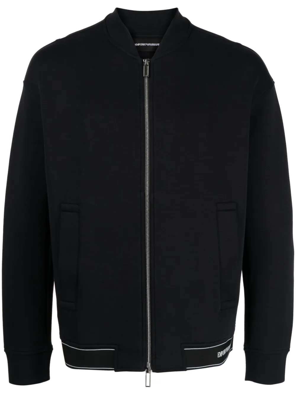 Emporio Armani logo-detail bomber jacket