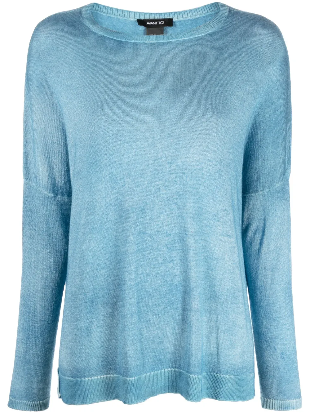 Avant Toi faded effect drop shoulder jumper