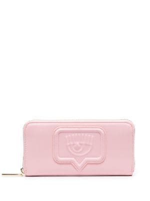 Chiara Ferragni embossed-eye Wallet-On-Chain - Blue