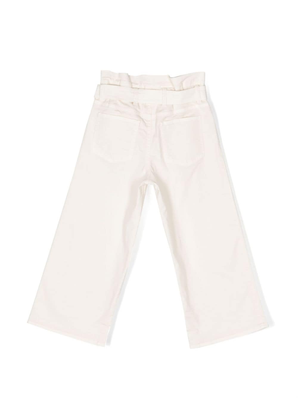 Shop Philosophy Di Lorenzo Serafini Patch-detailing Belted Trousers In White