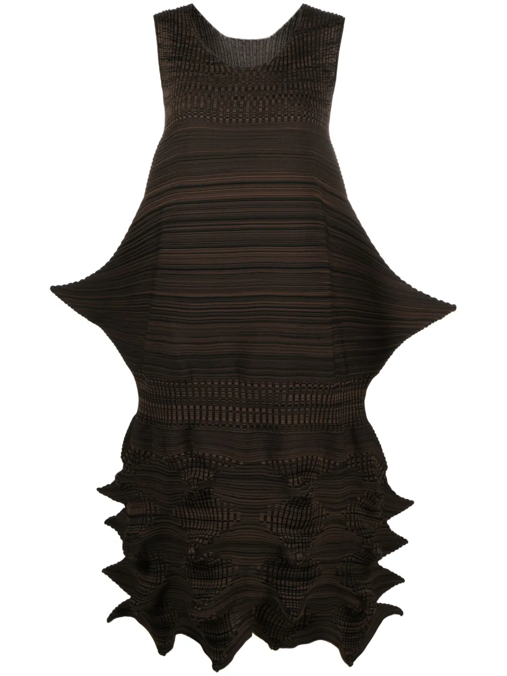 Issey Miyake spiked sleeveless midi dress