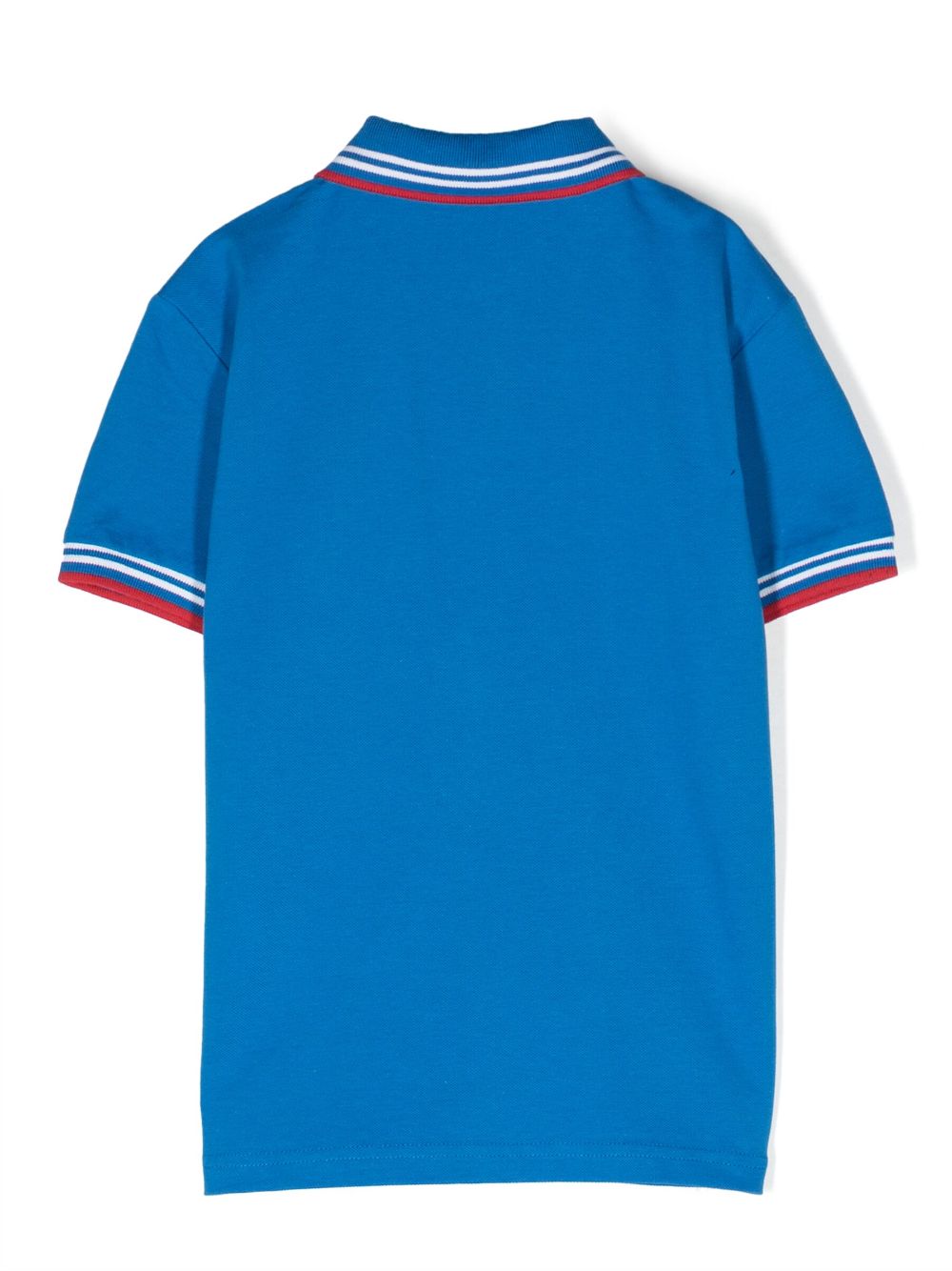 North Sails Kids stripe-detailing cotton polo shirt - Blauw