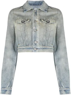 ERL star-jacquard Denim Jacket - Farfetch