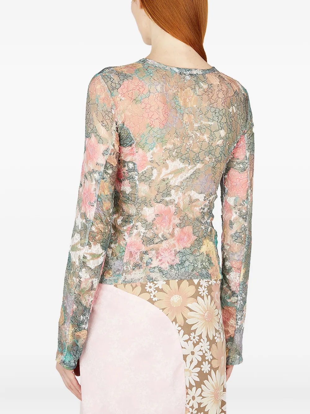 Rave Review Shirt met bloemenprint Groen
