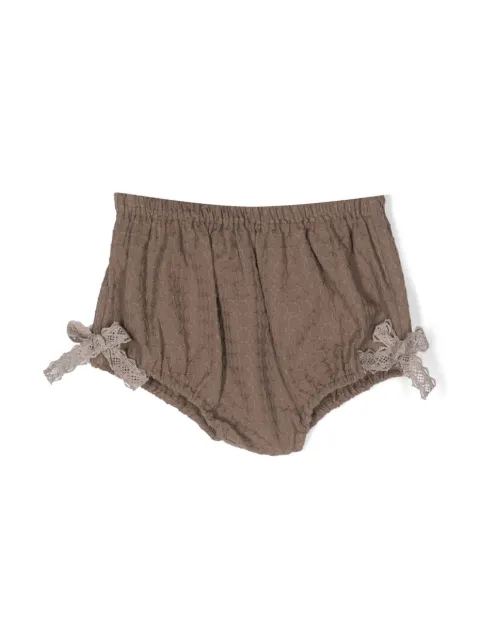 La Stupenderia bow-detailing cotton bloomers