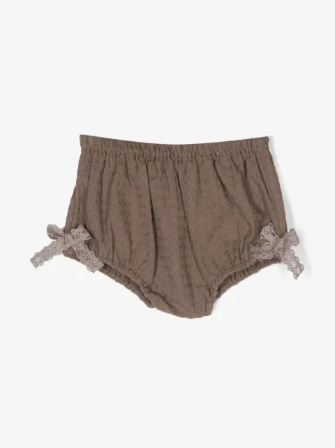 La Stupenderia bow-detailing cotton bloomers