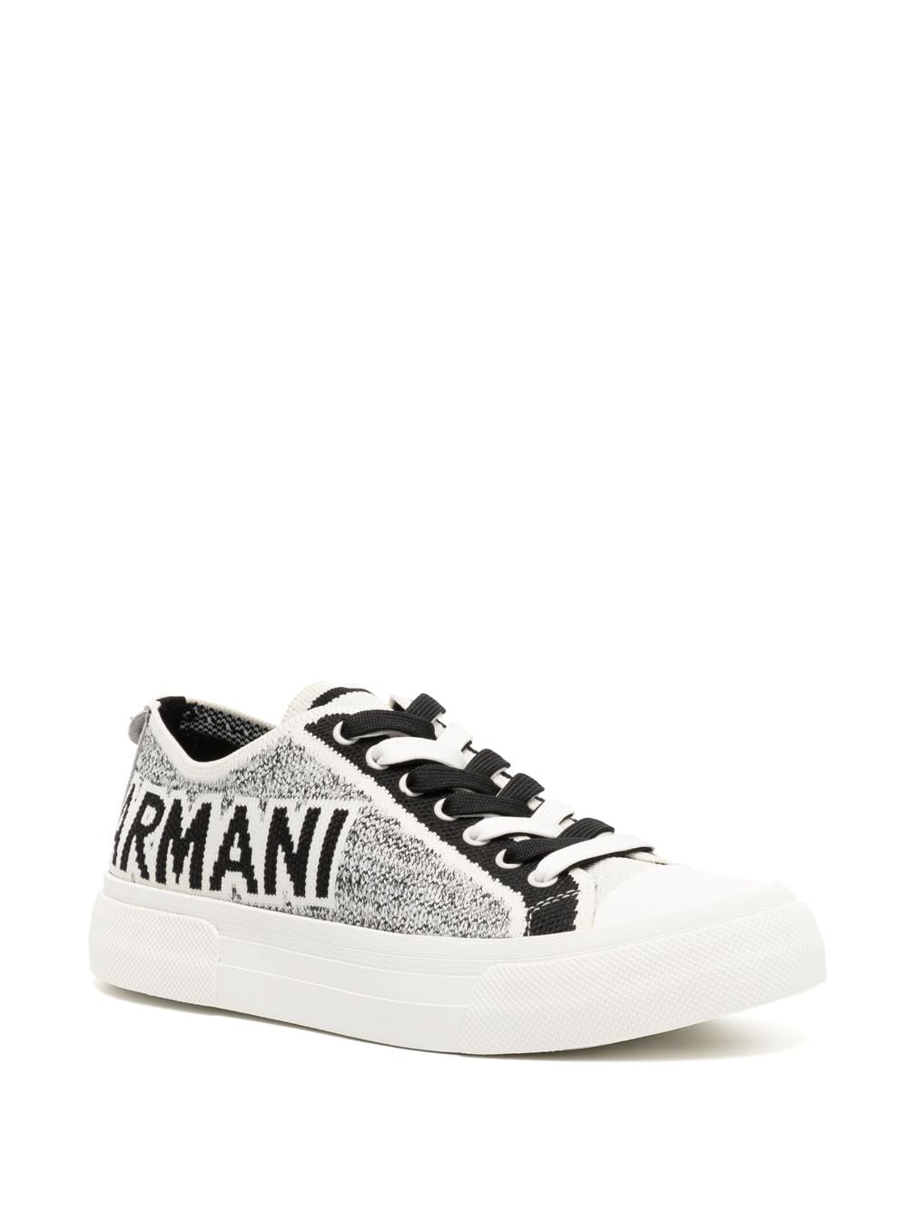 Emporio Armani Sneakers met logoprint - Wit