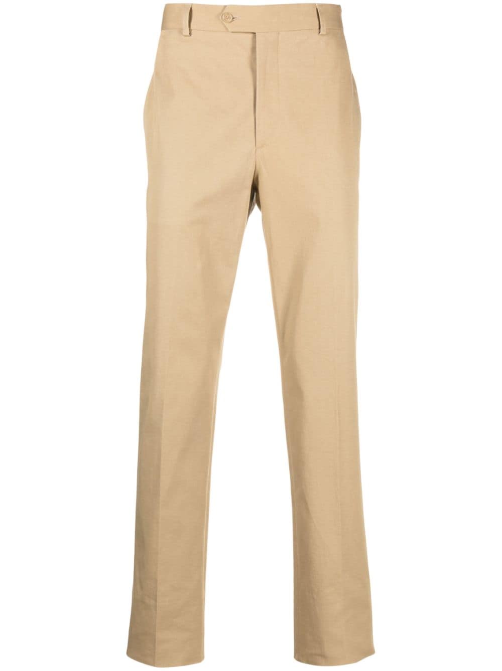 pressed-crease chino trousers