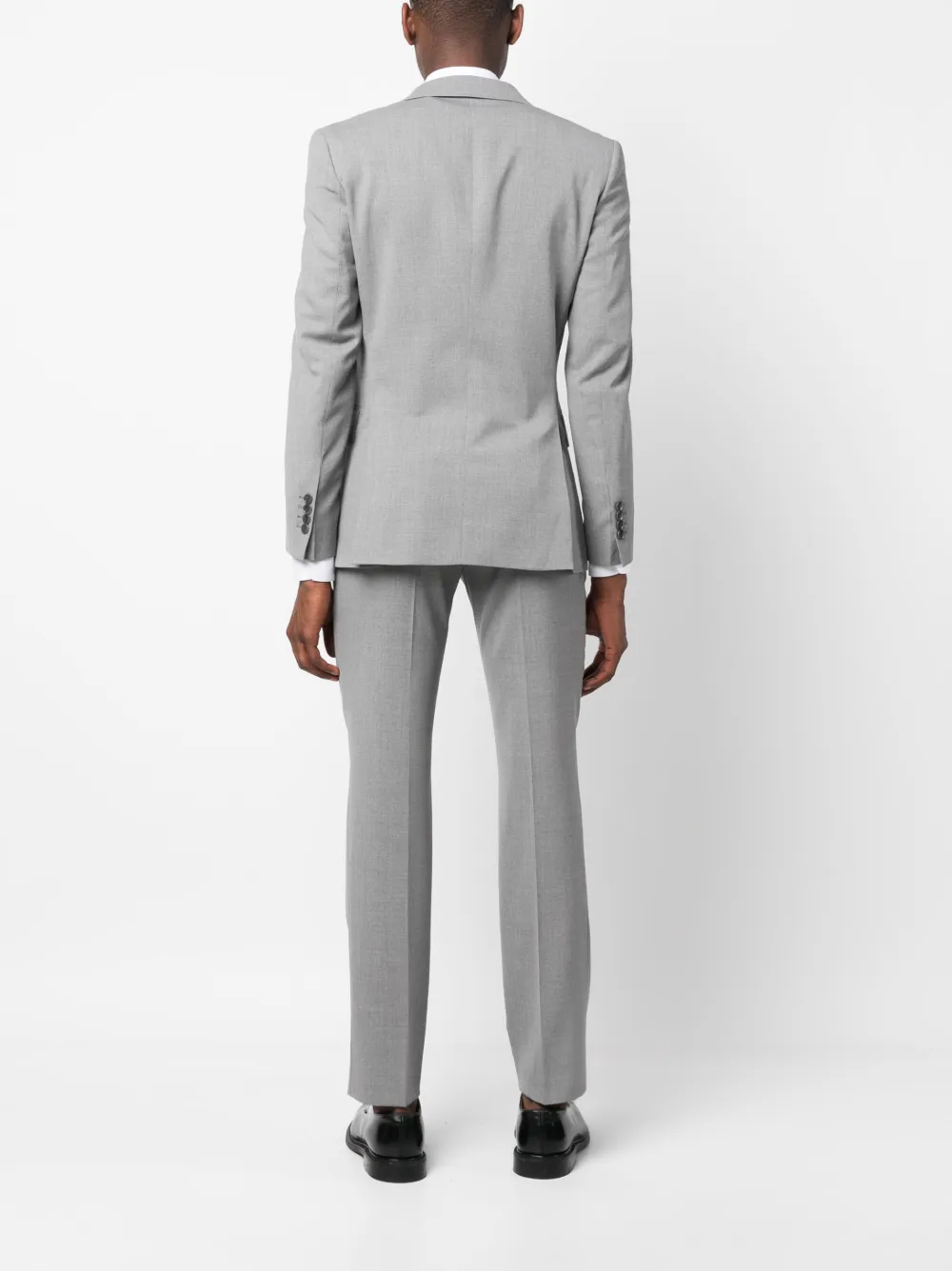 Fursac Pressedcrease Virgin Wool Suit In Grey ModeSens