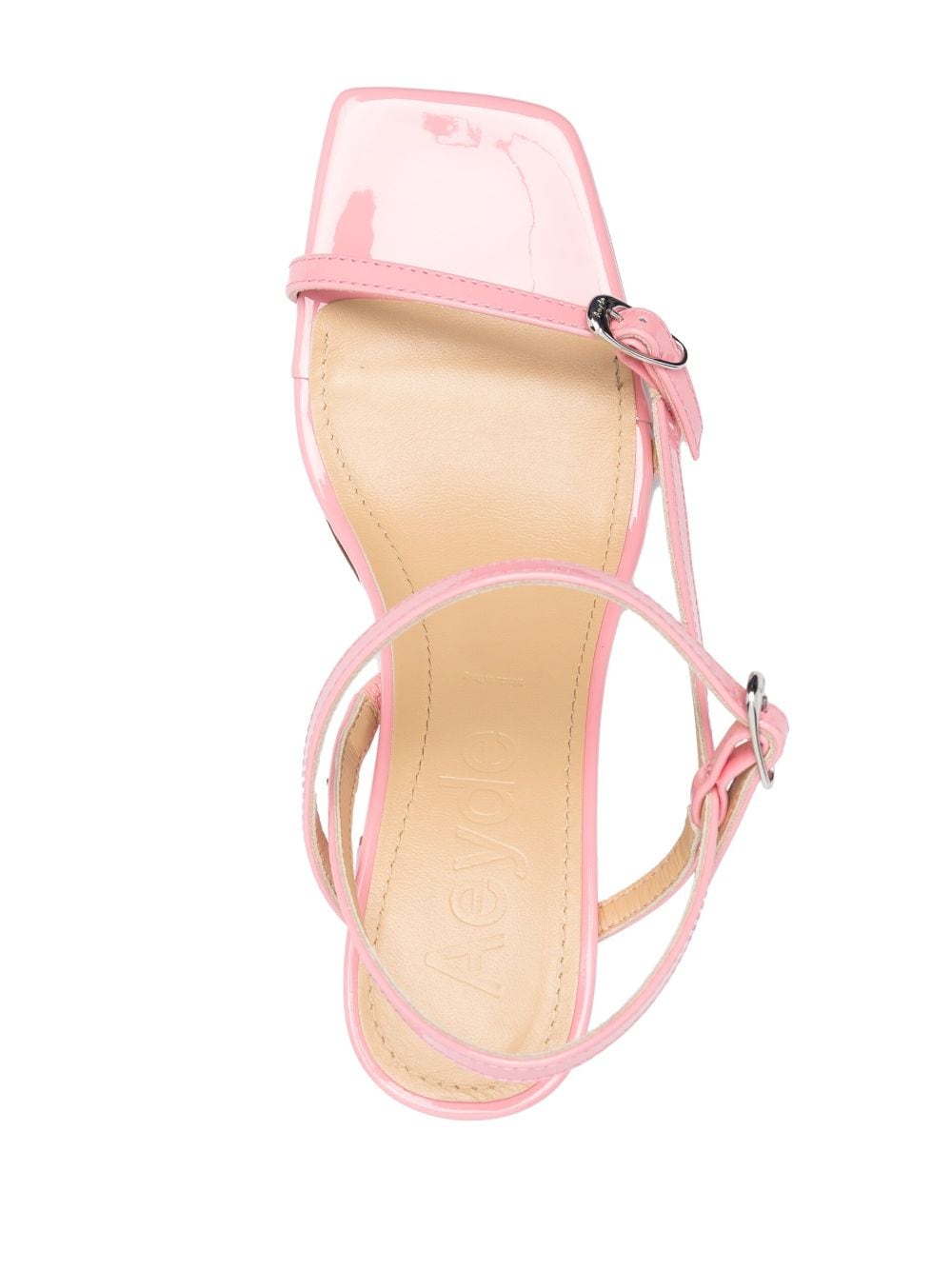Shop Aeyde Hilda Double-buckle Sandals In Pink