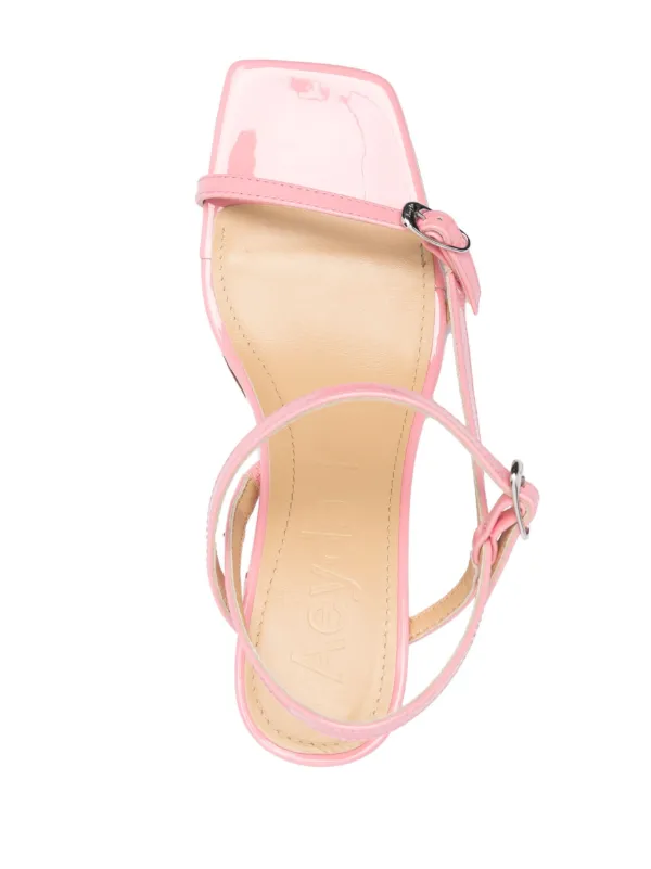 Hot pink online double buckle sandals