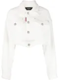 DSQUARED2 cropped denim jacket - White