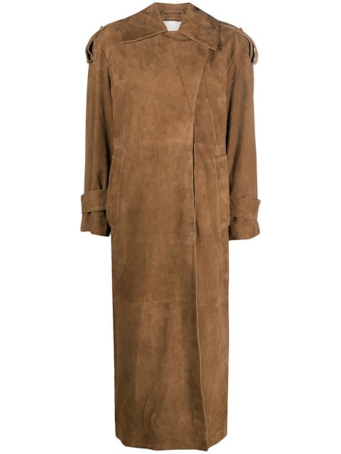 REMAIN leather trench coat 