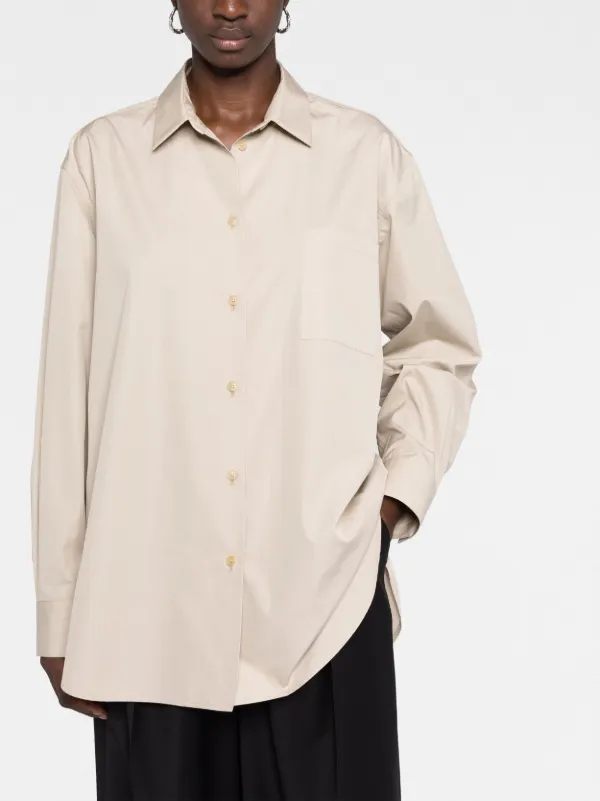 The Row Brant Cotton Shirt - Farfetch