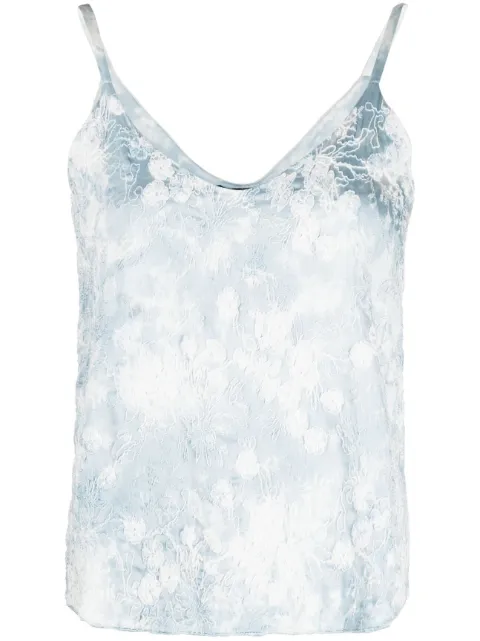 Avant Toi floral-embroidered cotton top