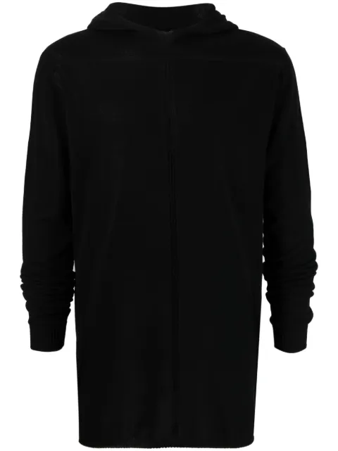 Rick Owens organic-cotton fine-knit hoodie