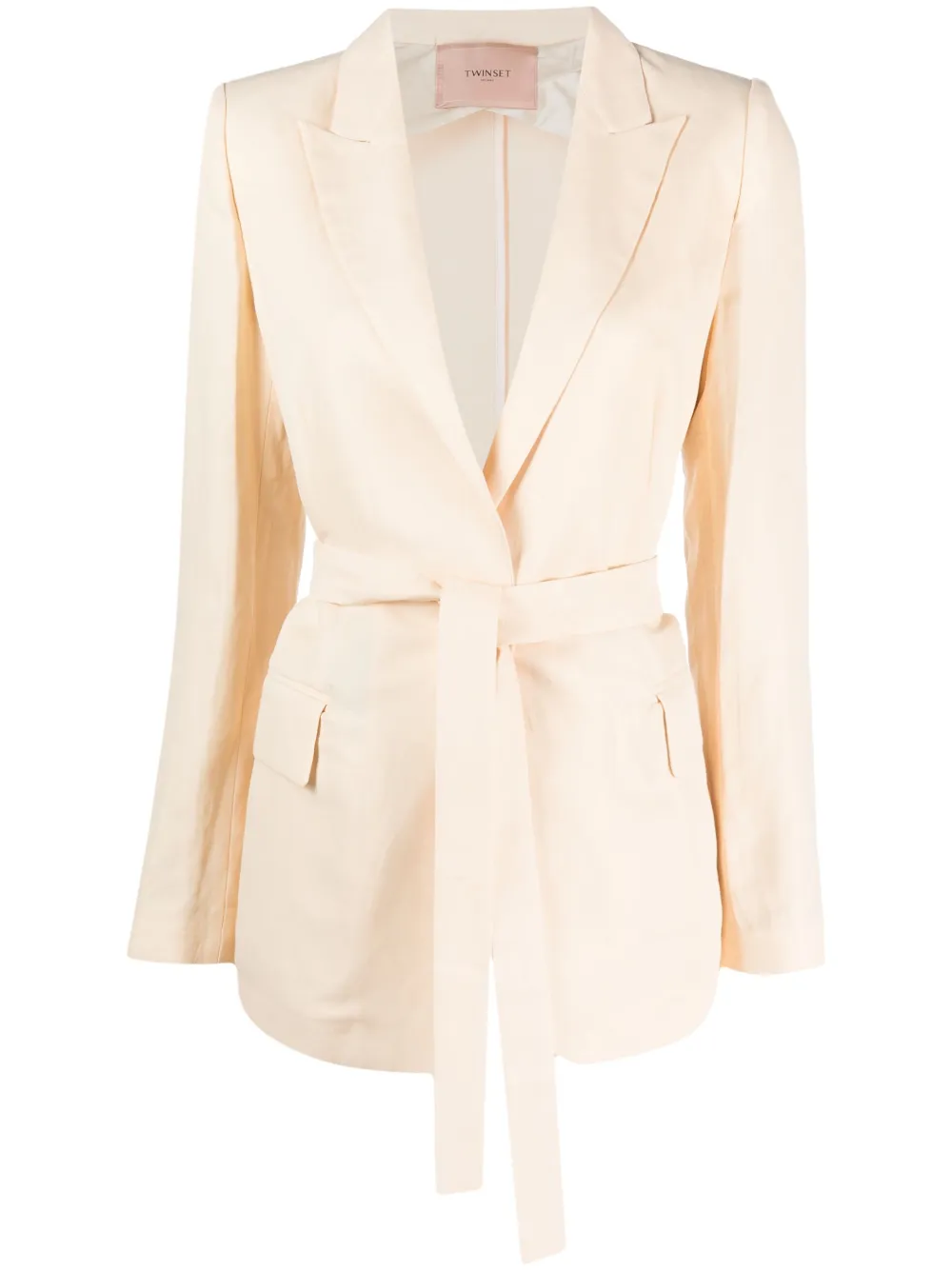 TWINSET single-breasted tied-waist blazer · 44