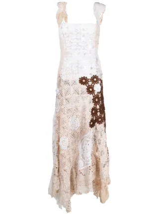 Marco Rambaldi Crochet Midi Dress | White | FARFETCH