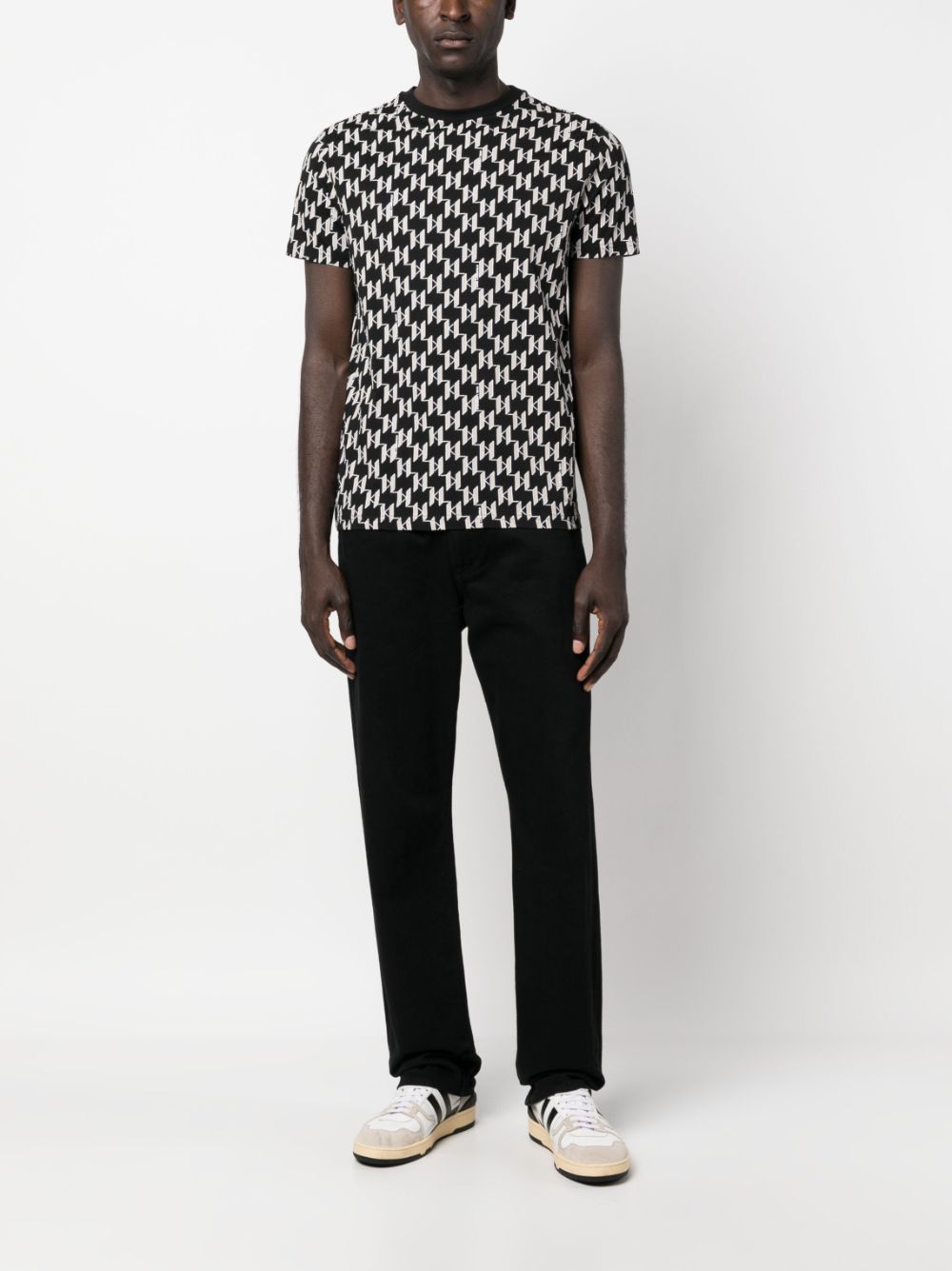 Karl Lagerfeld T-shirt met korte mouwen - Zwart