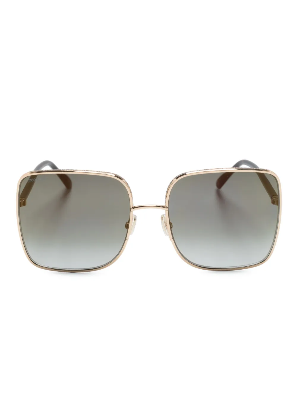 Jimmy Choo Eyewear square-frame tinted sunglasses - Gold