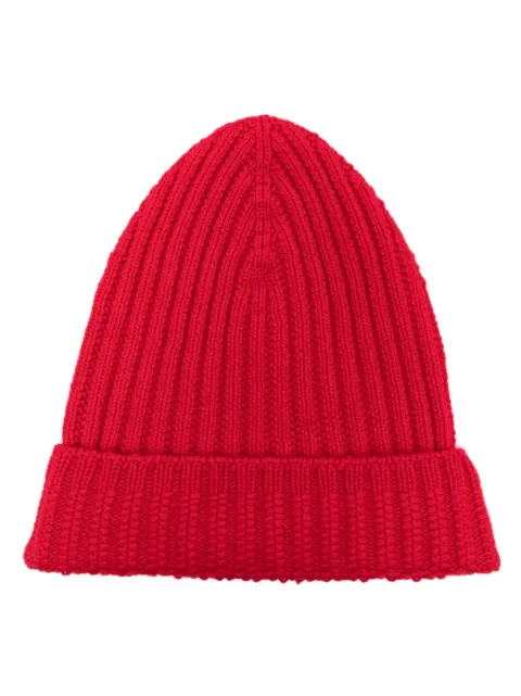 Barrie ribbed cashmere beanie