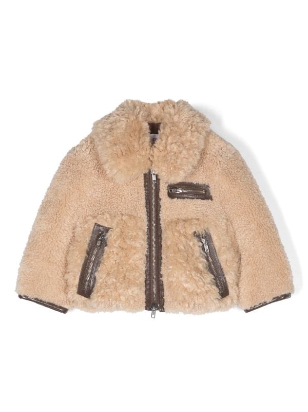 Kids shearling outlet coats